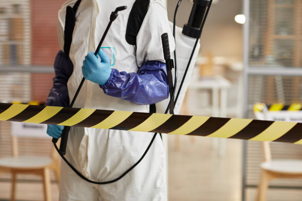Professional Infectious Disease Decontamination technician working in Yucca Valley, CA
